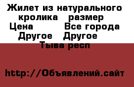 Жилет из натурального кролика,44размер › Цена ­ 500 - Все города Другое » Другое   . Тыва респ.